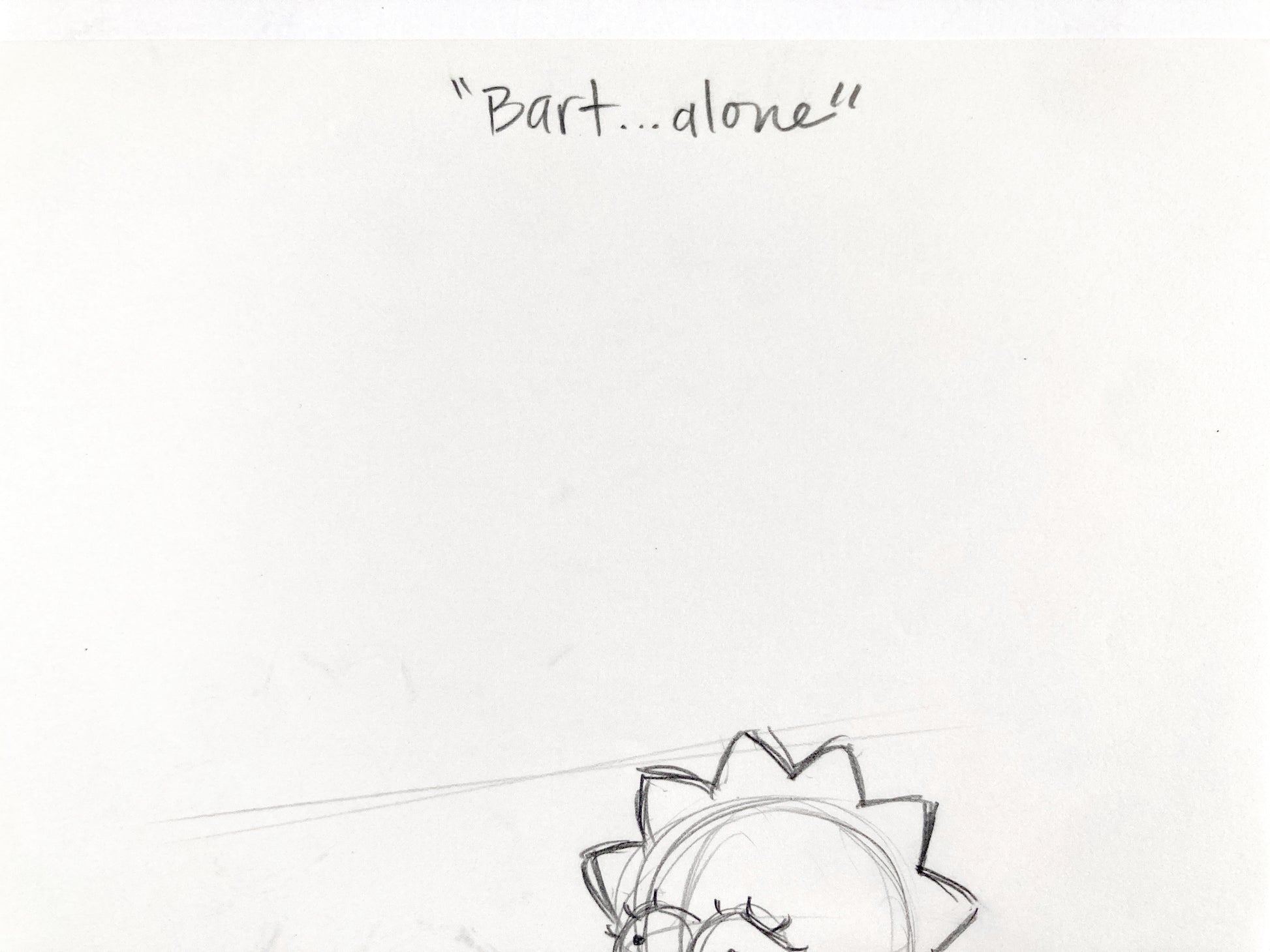 The SIMPSONS : Original Production Used Animation Drawing of Lisa Simpson (Matt Groening). For sale on FLIP Gallery