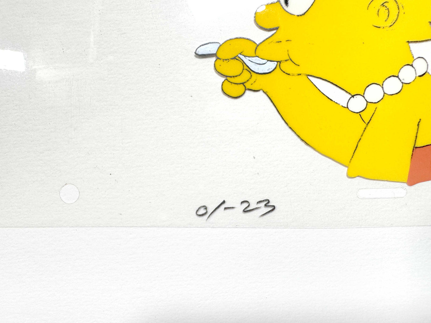 The Simpsons : Original Animation Production Cel of Lisa Simpson (1990’s). For sale on FLIP Gallery