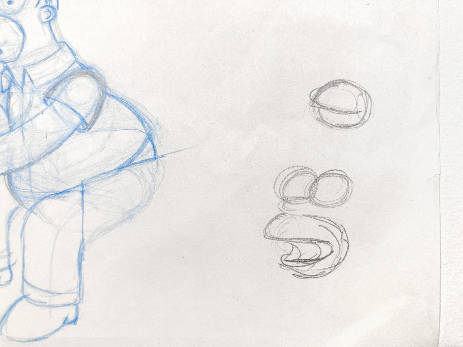 The SIMPSONS : Early Original Production Used Animation Artwork Drawing of Homer Simpson. For sale on FLIP Gallery
