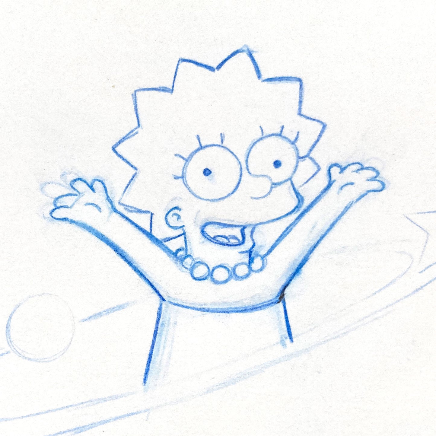 The Simpsons : Licensing Division Artwork of Lisa Simpson (Fox, 1998). For sale on FLIP Gallery