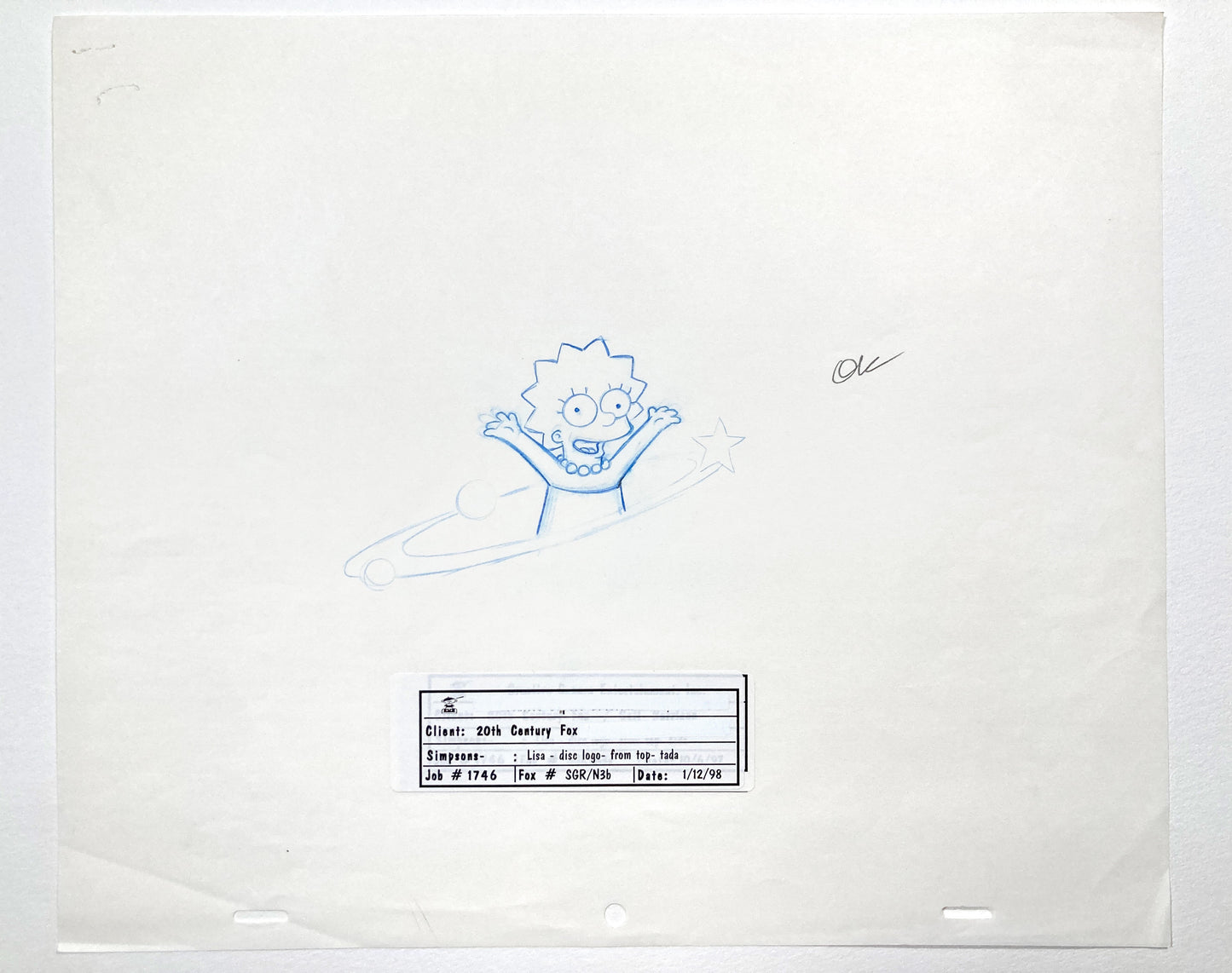 The Simpsons : Licensing Division Artwork of Lisa Simpson (Fox, 1998). For sale on FLIP Gallery