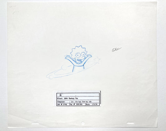 The Simpsons : Licensing Division Artwork of Lisa Simpson (Fox, 1998). For sale on FLIP Gallery