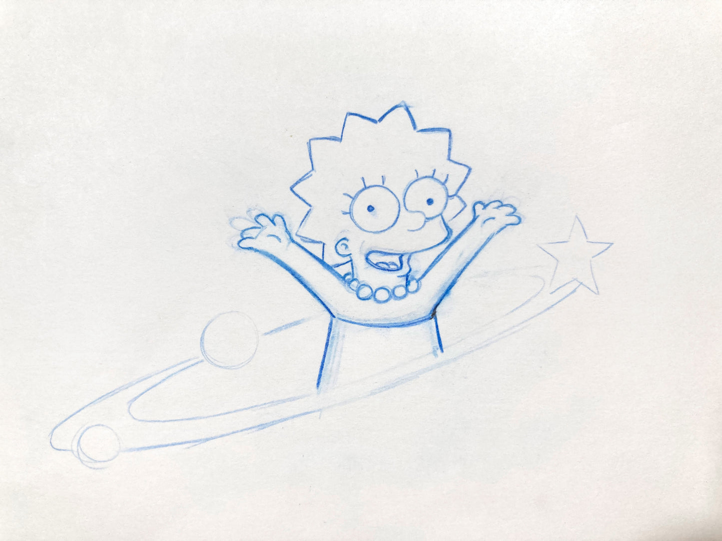 The Simpsons : Licensing Division Artwork of Lisa Simpson (Fox, 1998). For sale on FLIP Gallery
