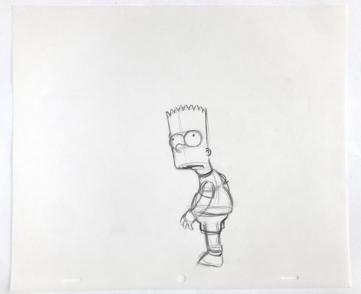 The SIMPSONS : Original Animation Drawing of Bart Simpson (Matt Groening). For sale on FLIP Gallery