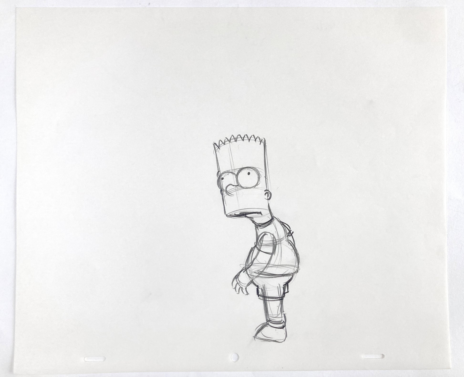 The SIMPSONS : Original Animation Drawing of Bart Simpson (Matt Groening). For sale on FLIP Gallery