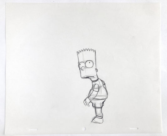 The SIMPSONS : Original Animation Drawing of Bart Simpson (Matt Groening). For sale on FLIP Gallery