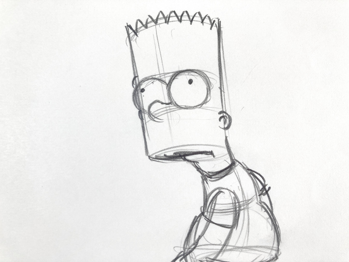 The SIMPSONS : Original Animation Drawing of Bart Simpson (Matt Groening). For sale on FLIP Gallery