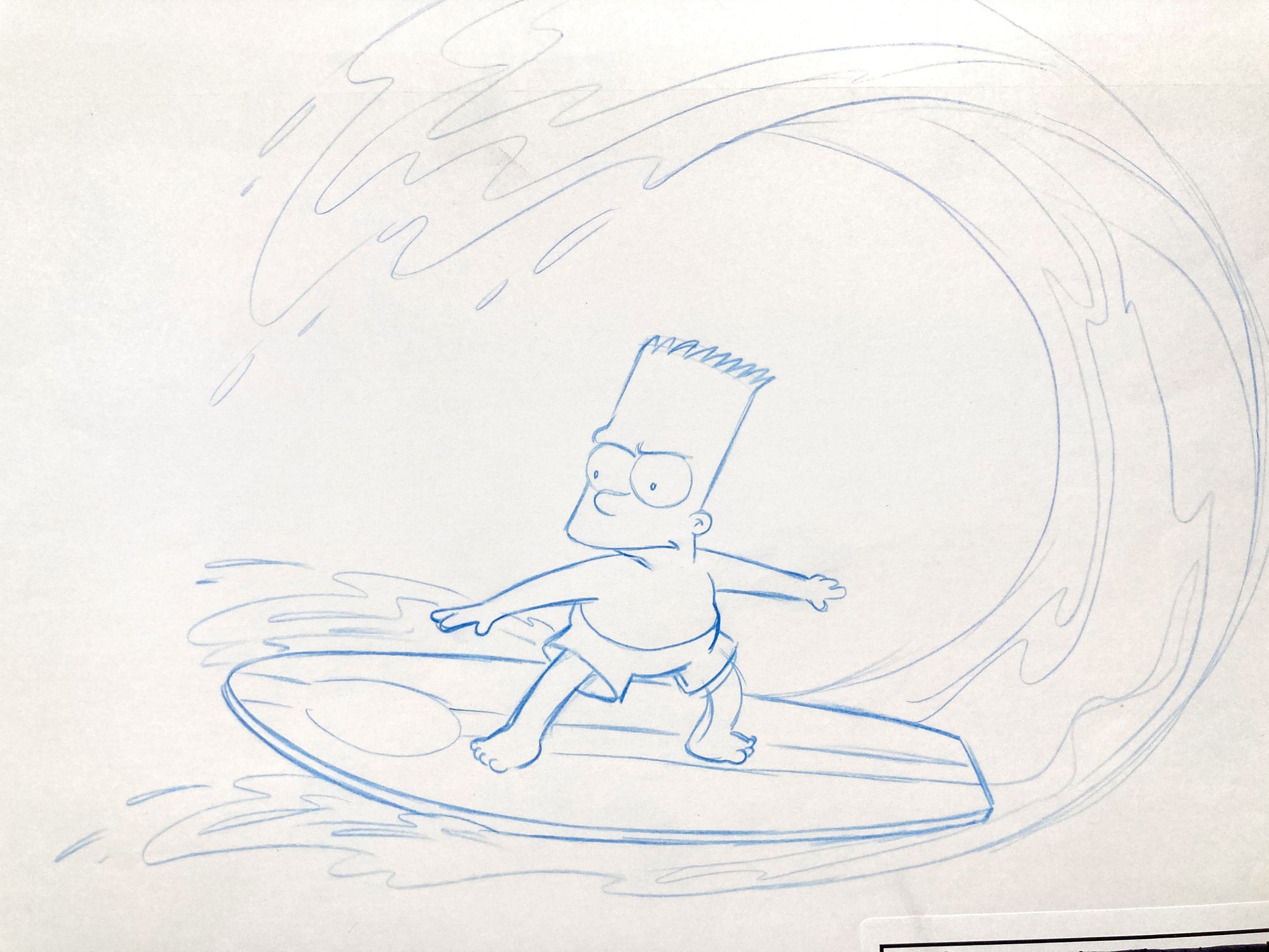 The Simpsons Licensing Division Artwork of Bart Simpson (Fox, 1997). For sale on FLIP Gallery