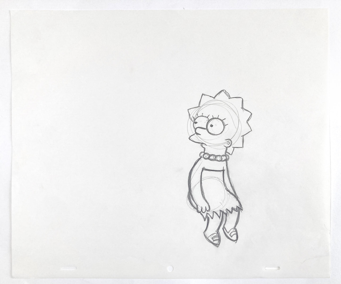 The SIMPSONS : Original Animation Drawing of Lisa Simpson (Matt Groening). For Sale on FLIP Gallery