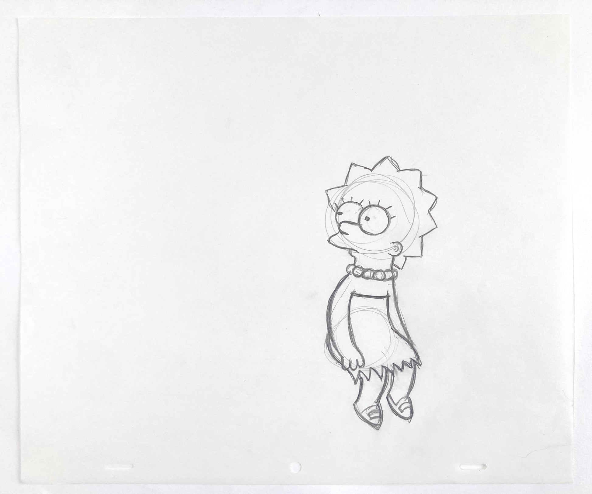 The SIMPSONS : Original Animation Drawing of Lisa Simpson (Matt Groening). For Sale on FLIP Gallery