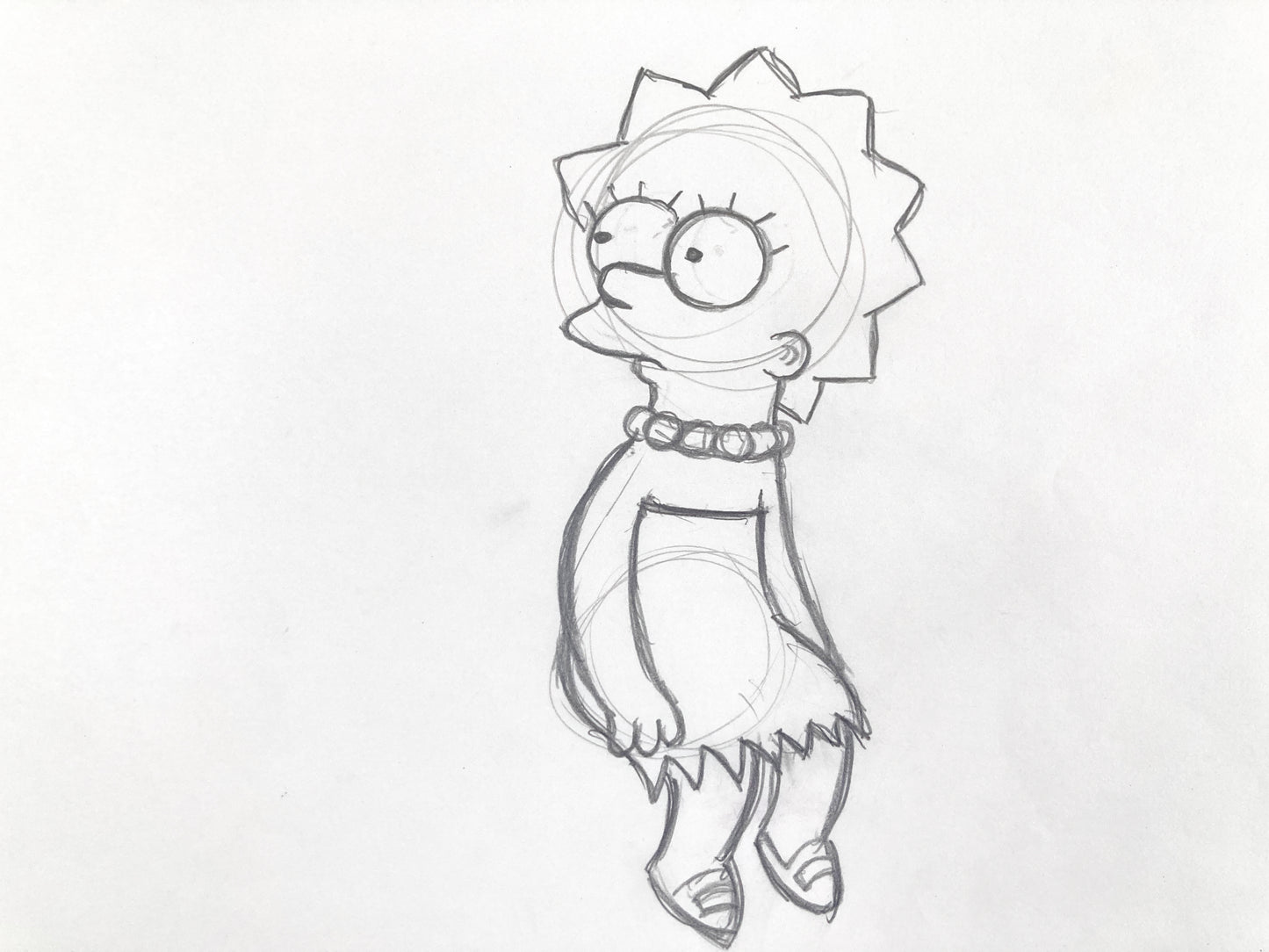 The SIMPSONS : Original Animation Drawing of Lisa Simpson (Matt Groening). For Sale on FLIP Gallery