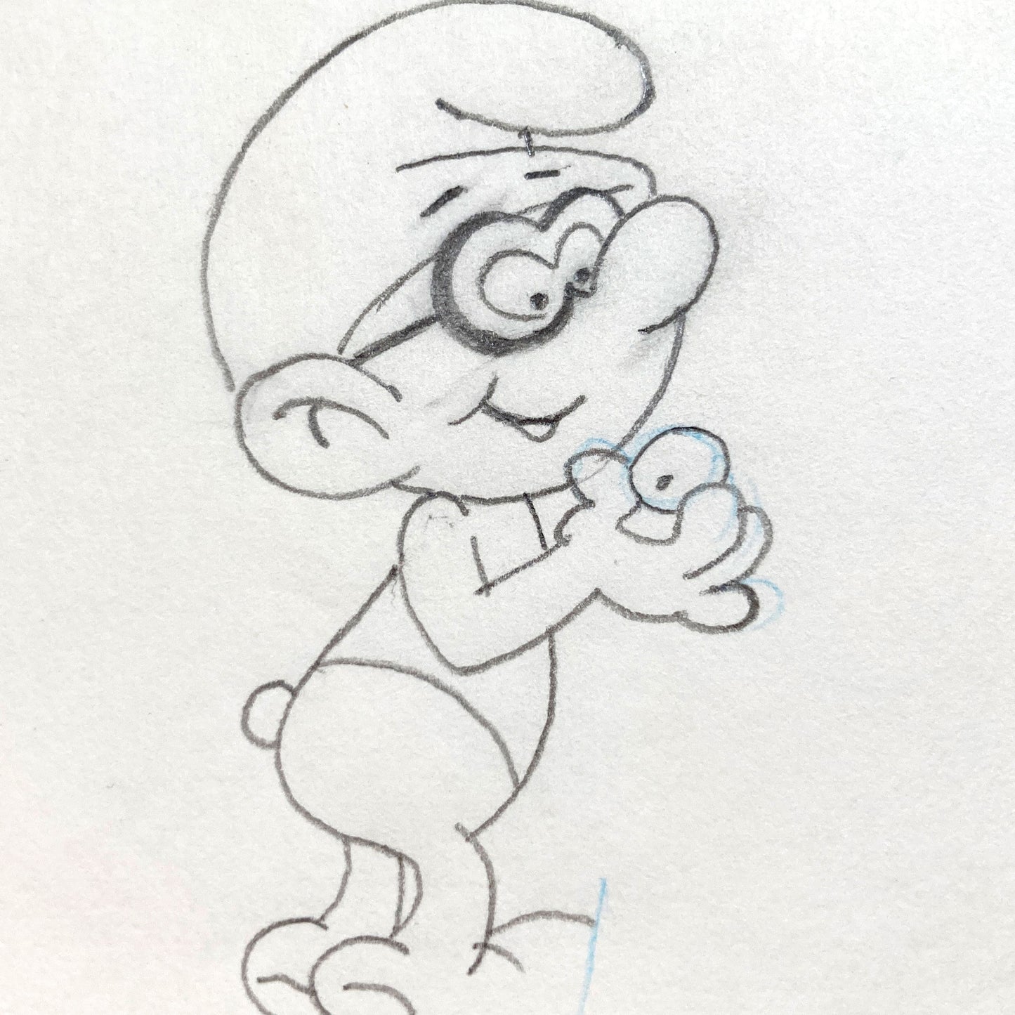 The Smurfs : Original Production Used Animation Drawing - Hanna-Barbera (1980's). For sale on FLIP Gallery