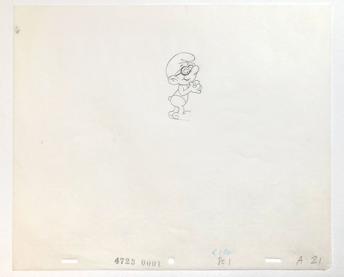 The Smurfs : Original Production Used Animation Drawing - Hanna-Barbera (1980's). For sale on FLIP Gallery
