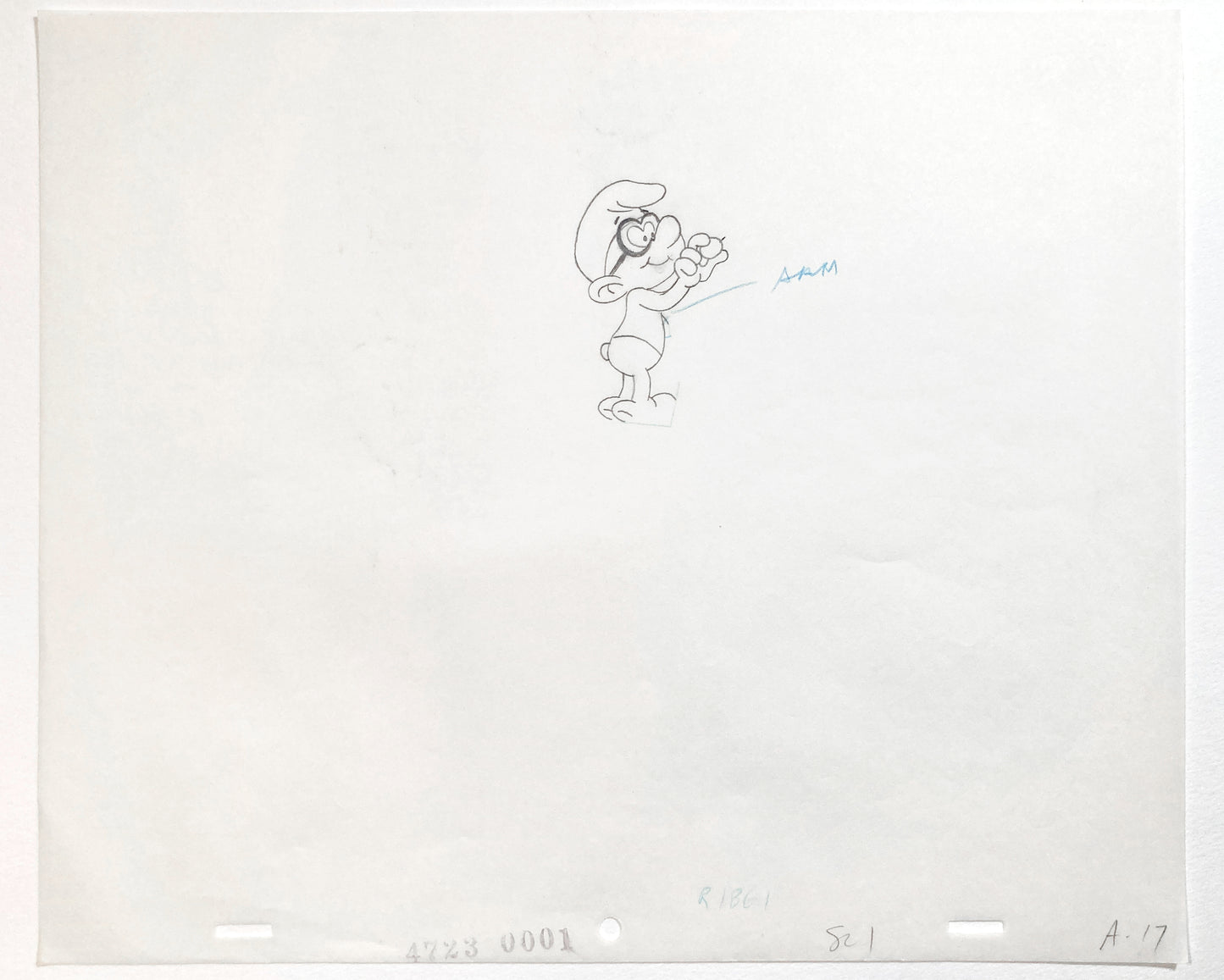 The Smurfs Original Production Used Animation Drawing - Hanna-Barbera (1980's). For sale on FLIP Gallery
