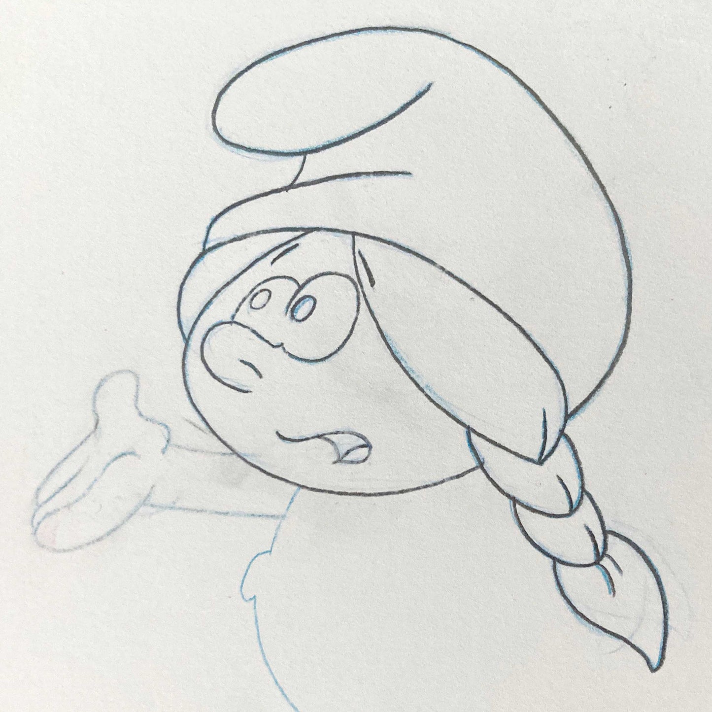 THE SMURFS : Original Production Used Animation Drawing - Hanna-Barbera (1981). For sale on FLIP Gallery