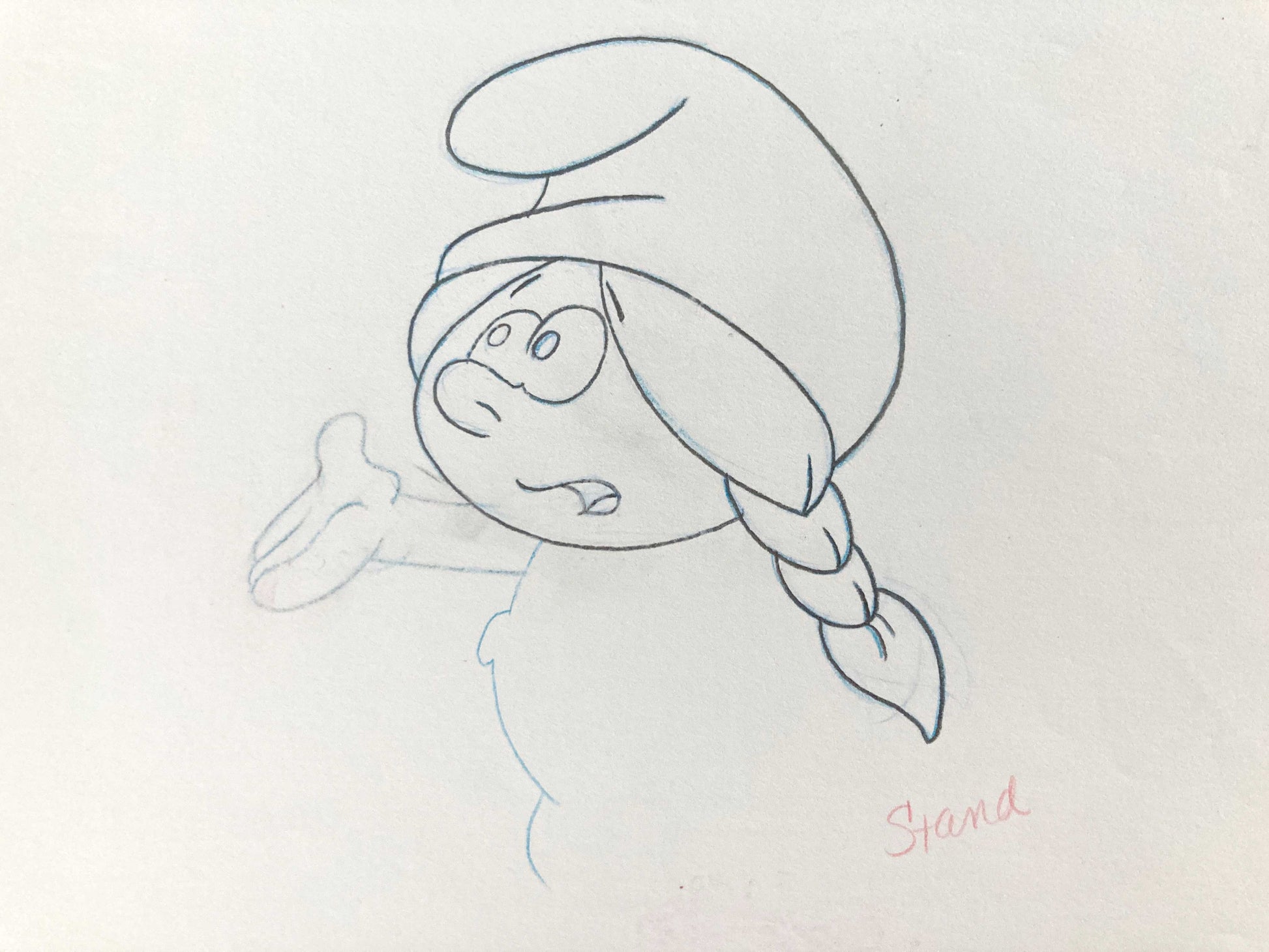 THE SMURFS : Original Production Used Animation Drawing - Hanna-Barbera (1981). For sale on FLIP Gallery