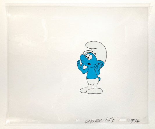 The Smurfs Original Production Used Animation Cel - Hanna-Barbera (1980's). For sale on FLIP Gallery