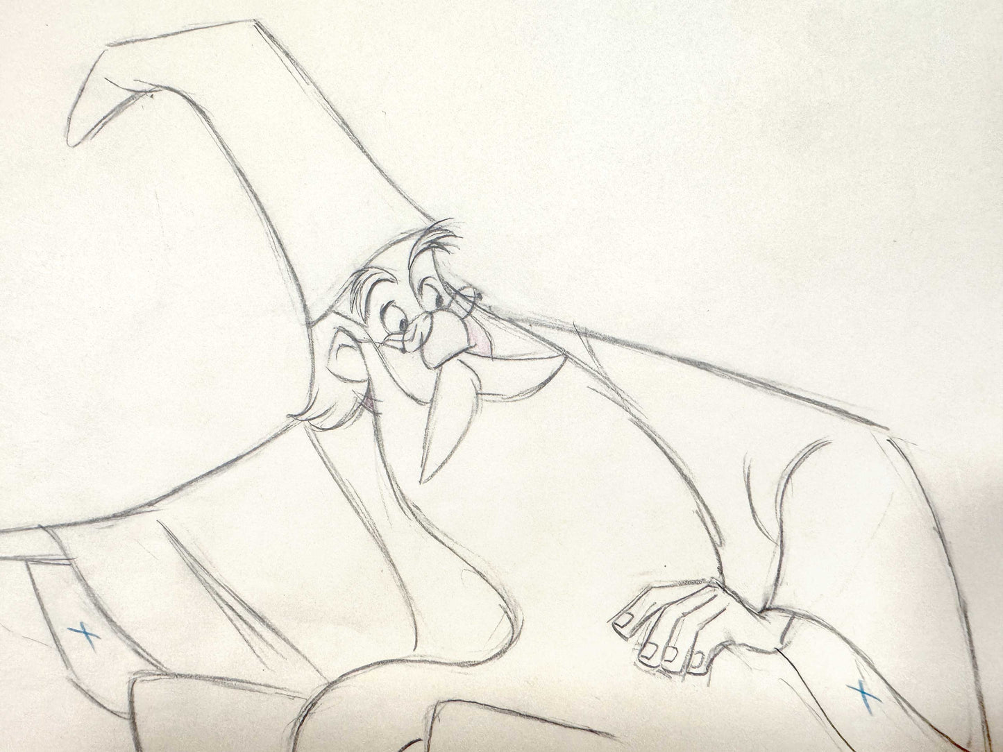 The Sword in the Stone - Merlin Original Animation Production Drawing (Walt Disney, 1963). For sale on FLIP Gallery