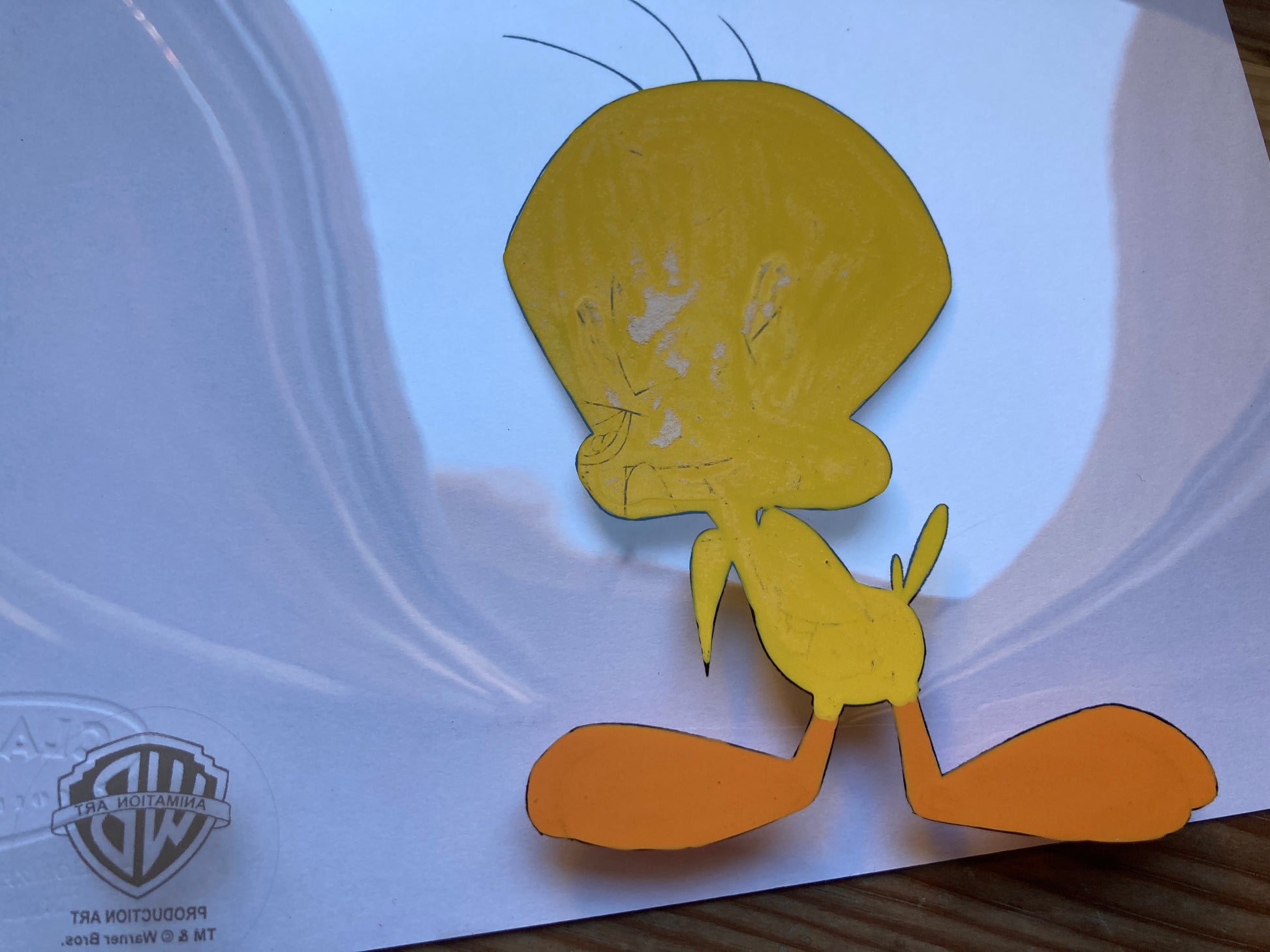 The Sylvester Tweety Mysteries - Tweety Bird Original Production Used Cel (Warner Brothers, c. 1995-2002). For sale on FLIP Gallery