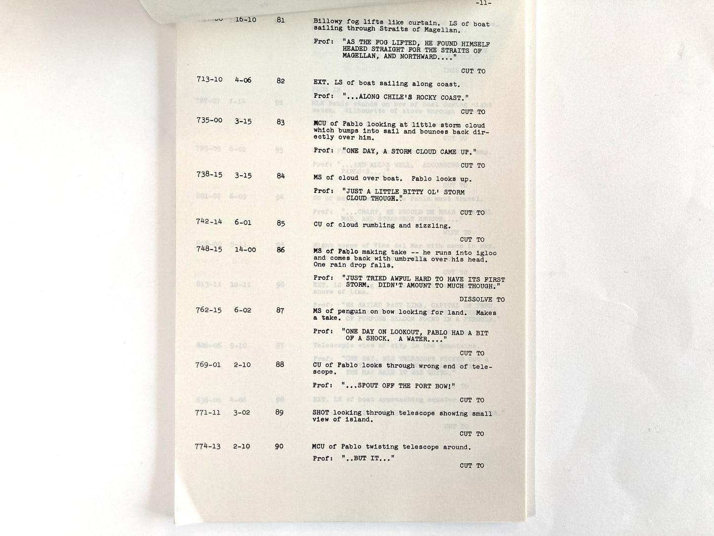 The Three Caballeros - Original 1944 Script from Walt Disney Productions. For sale on FLIP Gallery