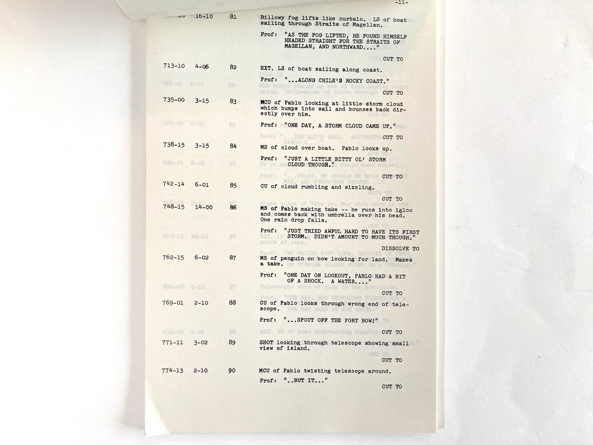 The Three Caballeros - Original 1944 Script from Walt Disney Productions. For sale on FLIP Gallery
