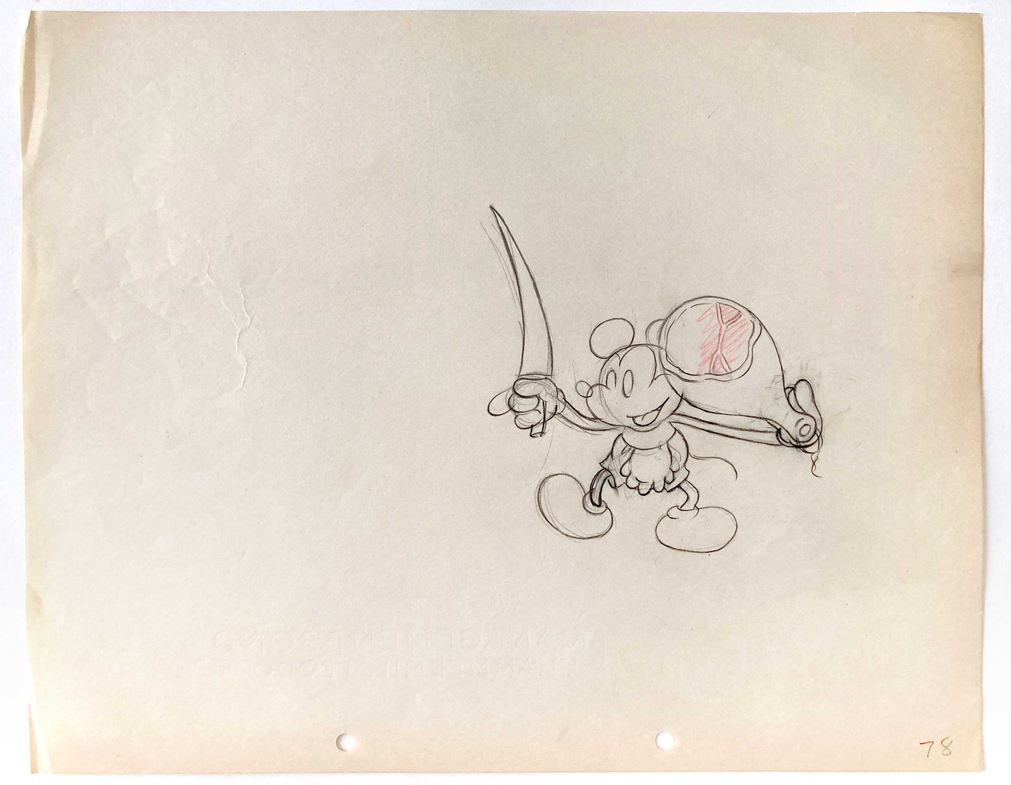 The Whoopee Party : Mickey Mouse Original Production Used Animation Drawing (Walt Disney, 1932). For sale on FLIP Gallery