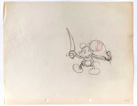The Whoopee Party : Mickey Mouse Original Production Used Animation Drawing (Walt Disney, 1932). For sale on FLIP Gallery