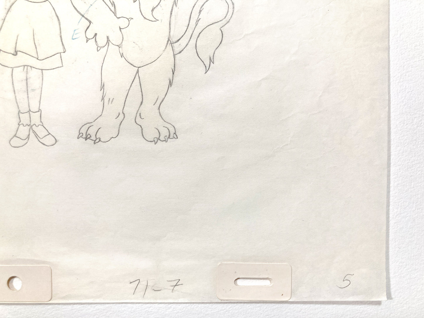 The Wizard of Oz : Dorothy, Scarecrow, Cowardly Lion, and Tin Man Original Production Cel with Matching Animation Drawing (TV Series, 1990). For sale on FLIP Gallery