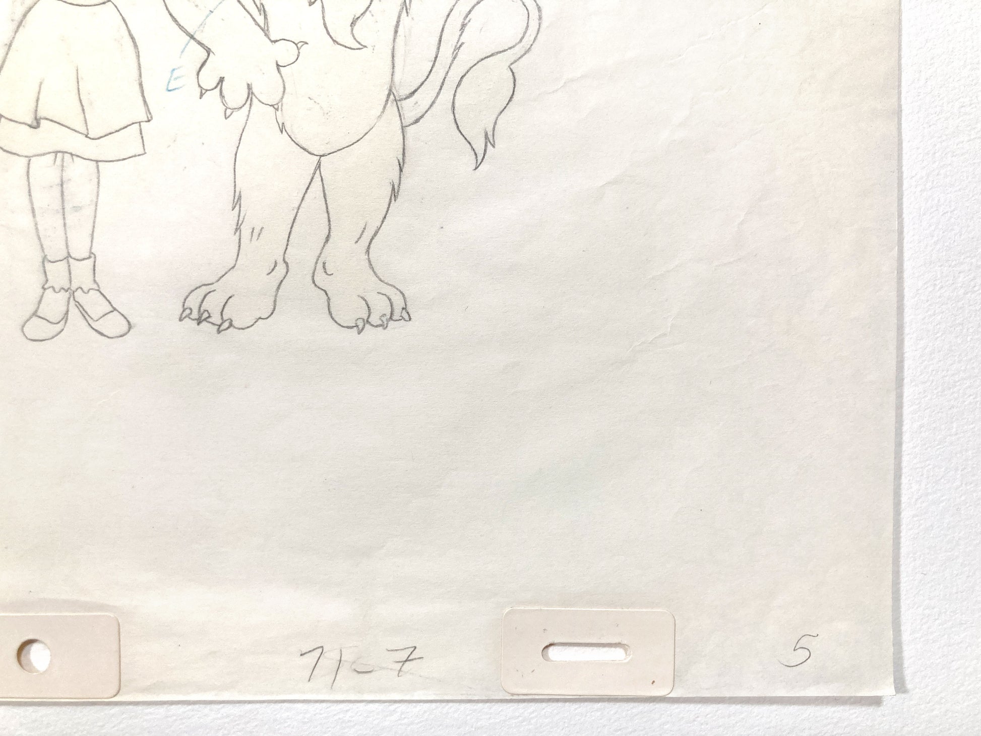The Wizard of Oz : Dorothy, Scarecrow, Cowardly Lion, and Tin Man Original Production Cel with Matching Animation Drawing (TV Series, 1990). For sale on FLIP Gallery