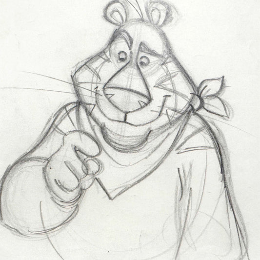 Tony the Tiger Original Animation Production Drawing (Frosted Flakes Tv Commercial Production). For sale on FLIP Gallery