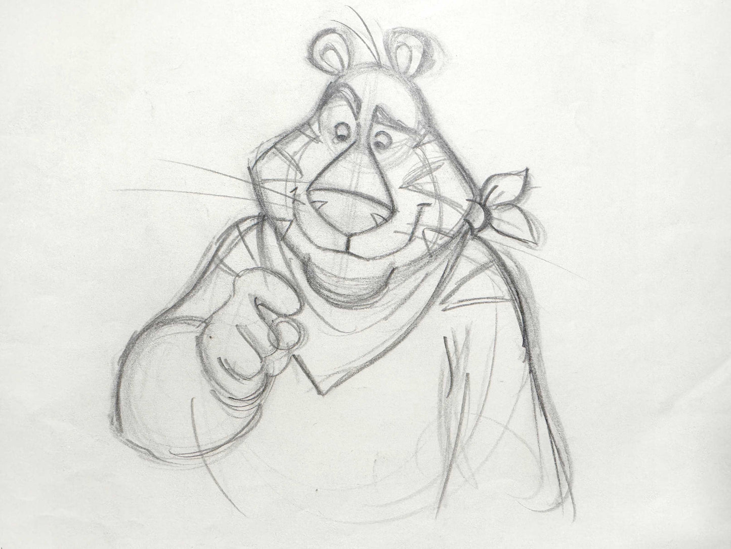 Tony the Tiger Original Animation Production Drawing (Frosted Flakes Tv Commercial Production). For sale on FLIP Gallery