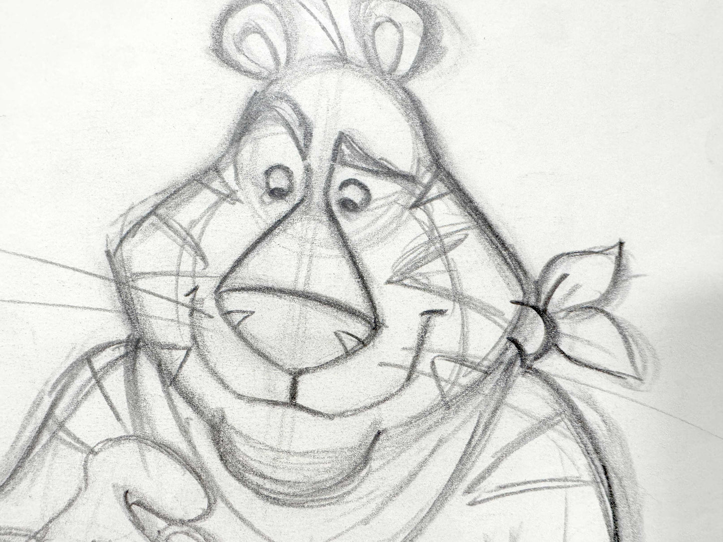 Tony the Tiger Original Animation Production Drawing (Frosted Flakes Tv Commercial Production). For sale on FLIP Gallery