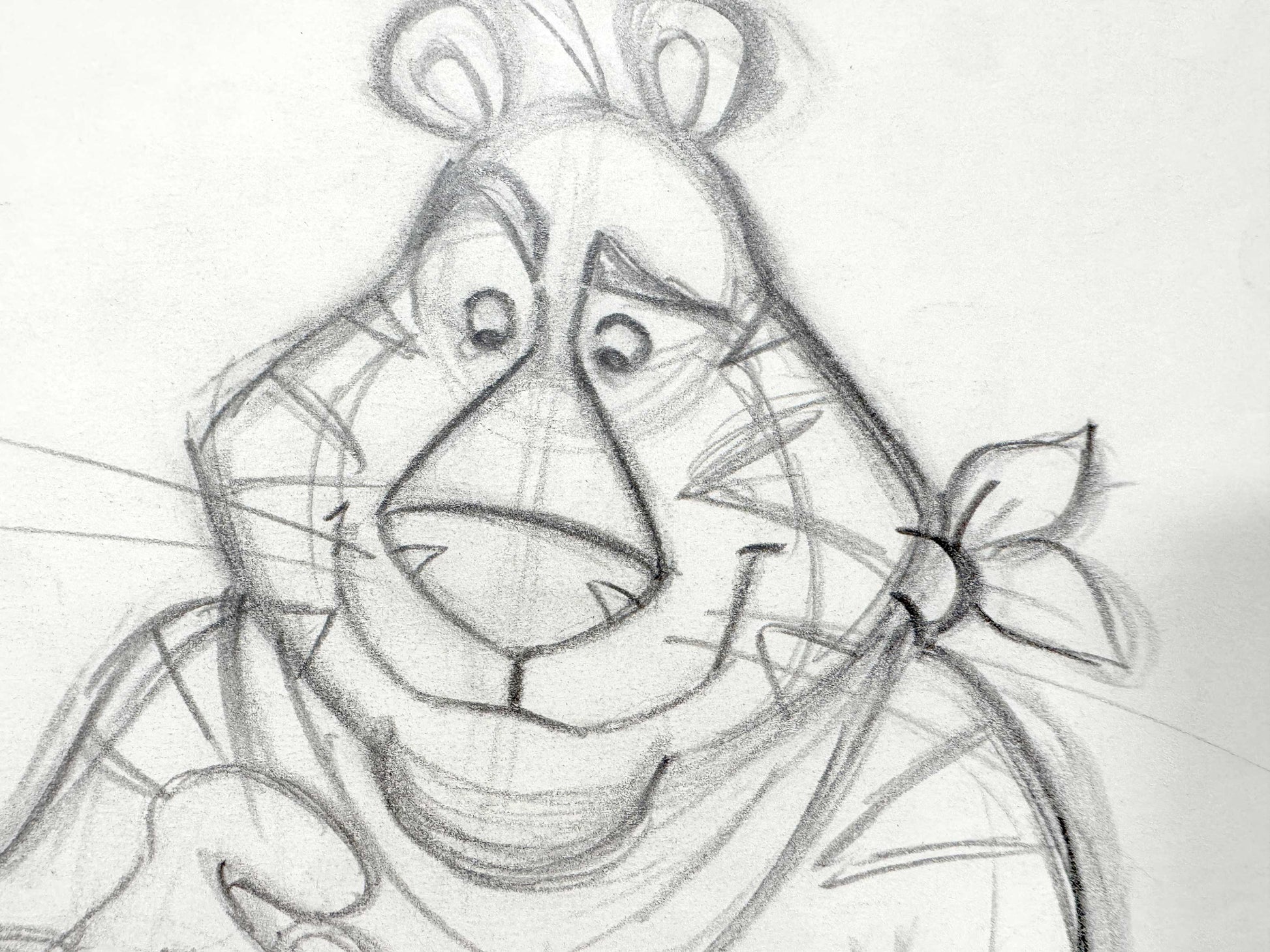 Tony the Tiger Original Animation Production Drawing (Frosted Flakes Tv Commercial Production). For sale on FLIP Gallery