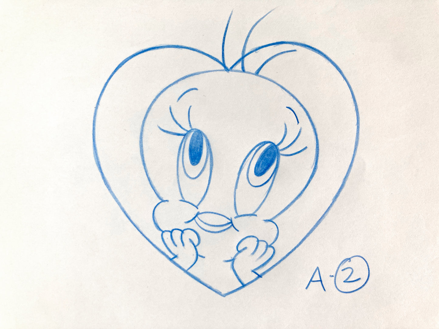 Tweety Bird Original Animation Drawing (Warner Brothers, c. 2000-10s). For sale on FLIP Gallery