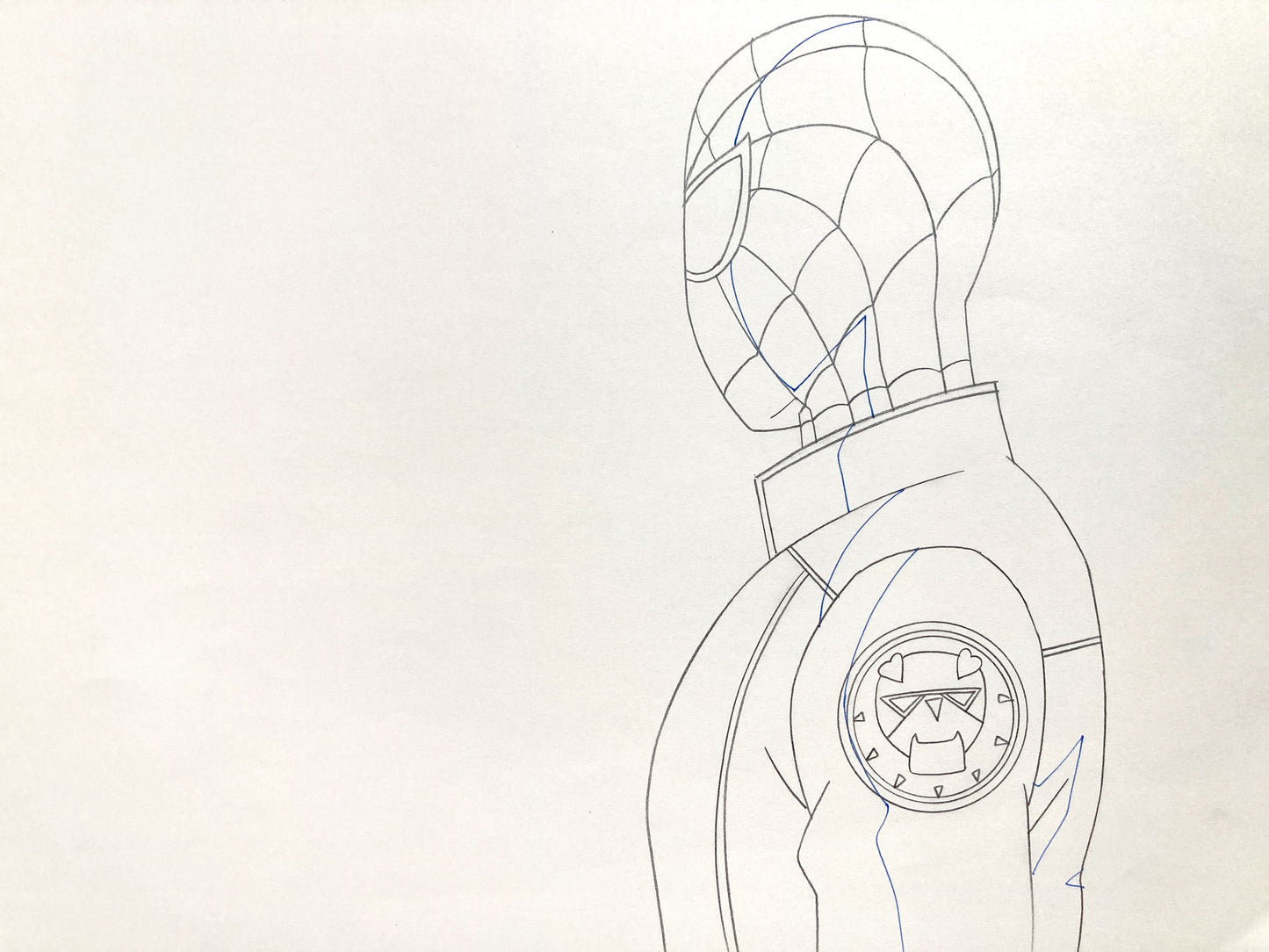 Original Production used Drawing from Ultimate Spider-Man Animation Series (2012-2017). For sale on FLIP Gallery