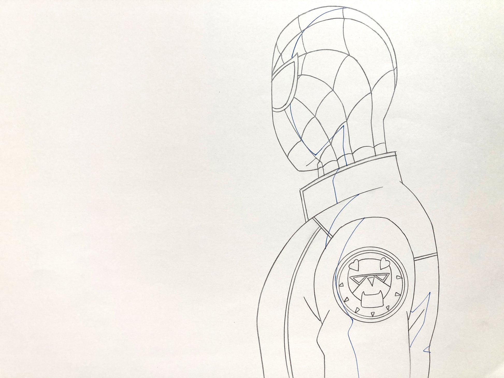 Original Production used Drawing from Ultimate Spider-Man Animation Series (2012-2017). For sale on FLIP Gallery