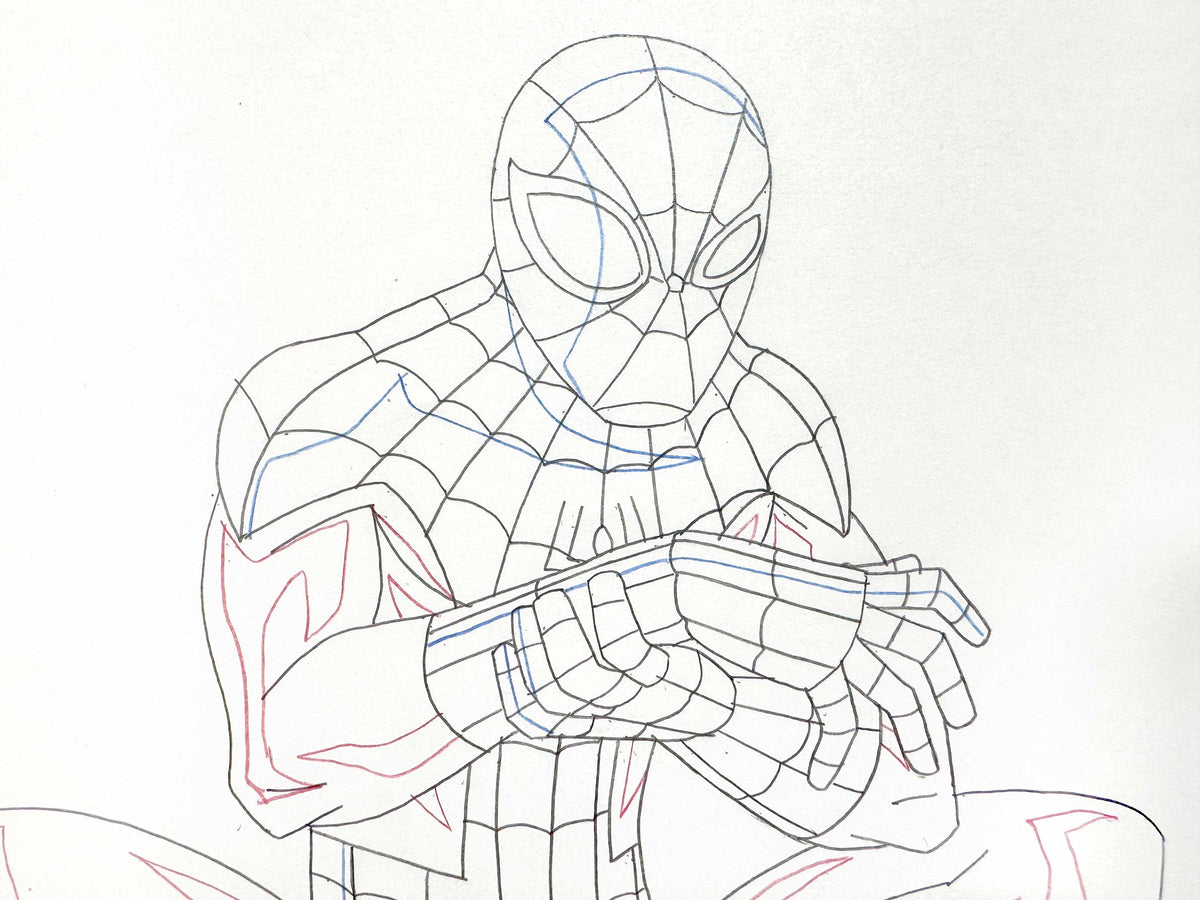 Ultimate Spider-Man Animation Series Original Production Used Drawing (2012-2017). For sale on FLIP Gallery