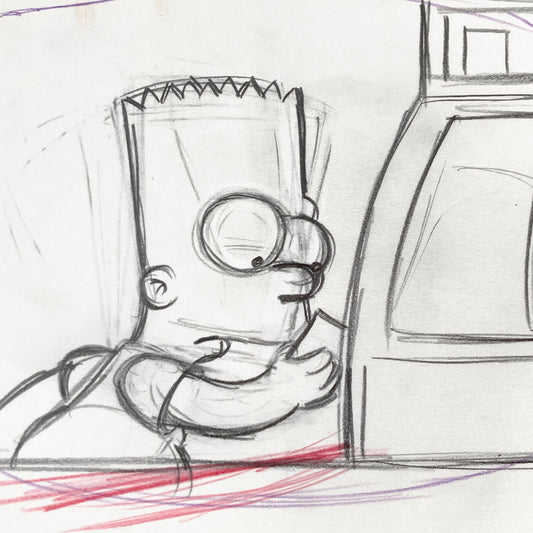 THE SIMPSONS : Original Animation Drawing of Bart Simpson (2000's)