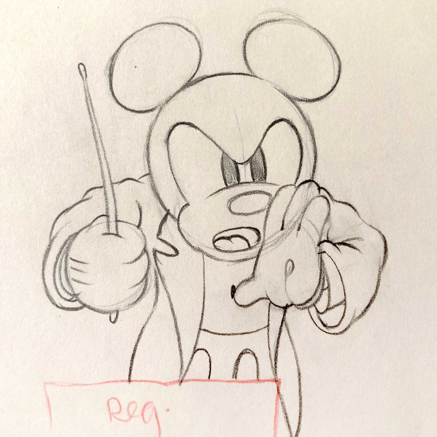 Mickey's Grand Opera : Mickey Mouse Original Production Used Animation Drawing (Walt Disney, 1936). For sale on FLIP Gallery