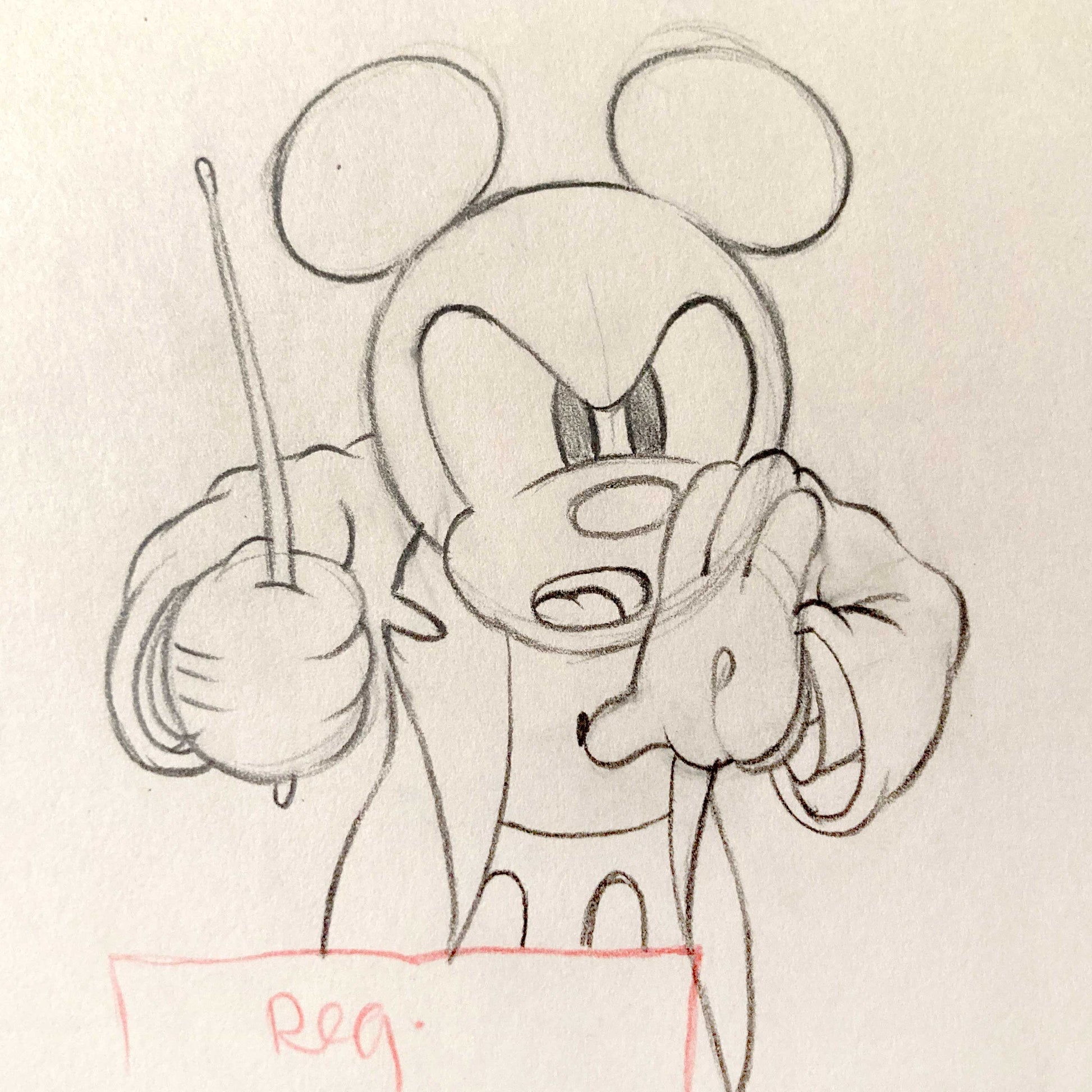 Mickey's Grand Opera : Mickey Mouse Original Production Used Animation Drawing (Walt Disney, 1936). For sale on FLIP Gallery
