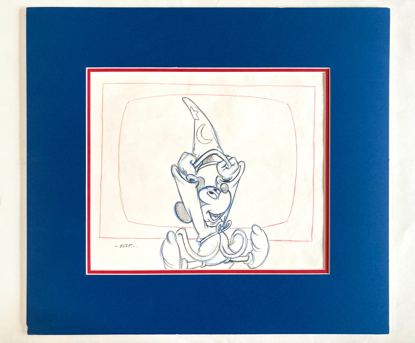 Walt Disney Home Video : Mickey Mouse Commercial Original Production Used Drawing (Walt Disney, 1985). For sale on FLIP Gallery