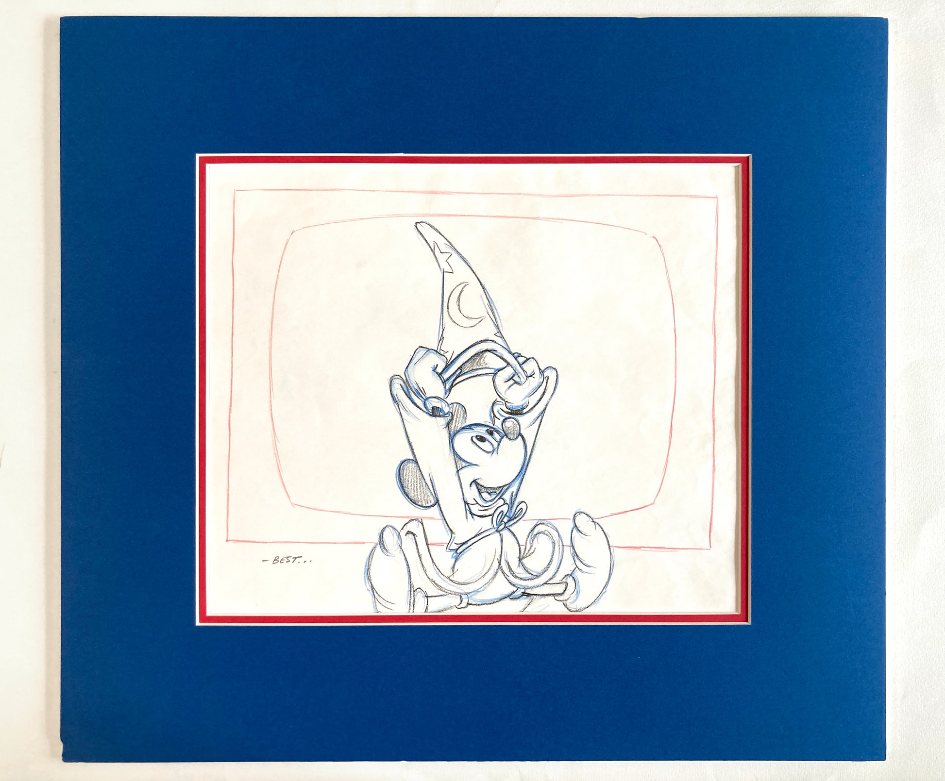 Walt Disney Home Video : Mickey Mouse Commercial Original Production Used Drawing (Walt Disney, 1985). For sale on FLIP Gallery