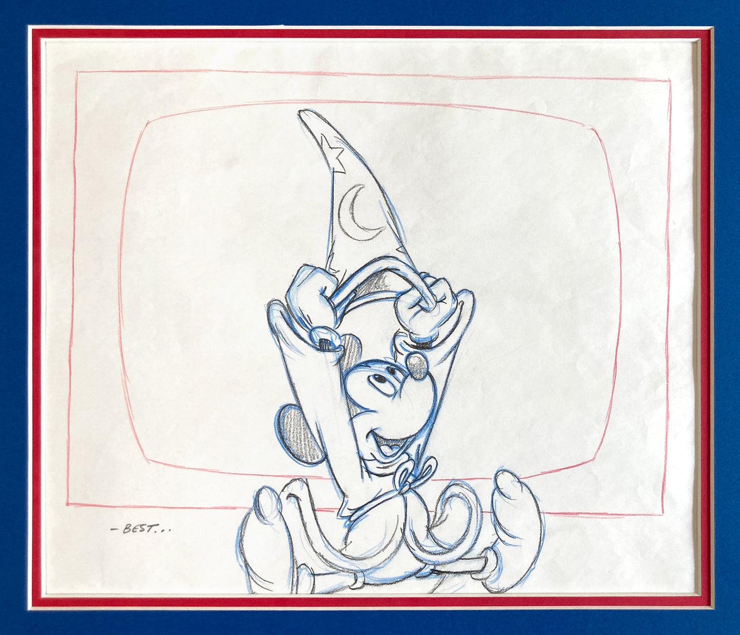 Walt Disney Home Video : Mickey Mouse Commercial Original Production Used Drawing (Walt Disney, 1985). For sale on FLIP Gallery
