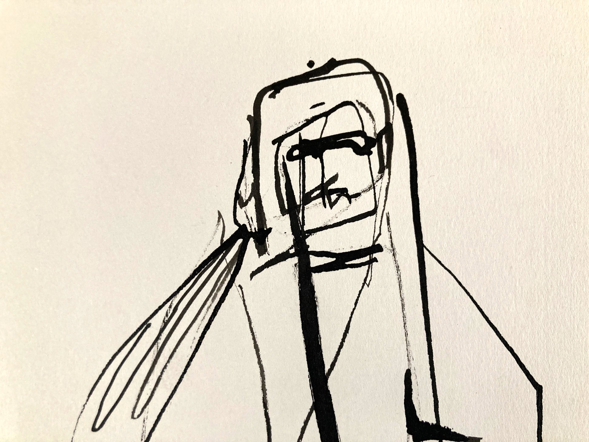 Original Artwork by the Disney Legend, Walt Peregoy (1970s) - Original Pen and Ink Sketche. For sale on FLIP Gallery