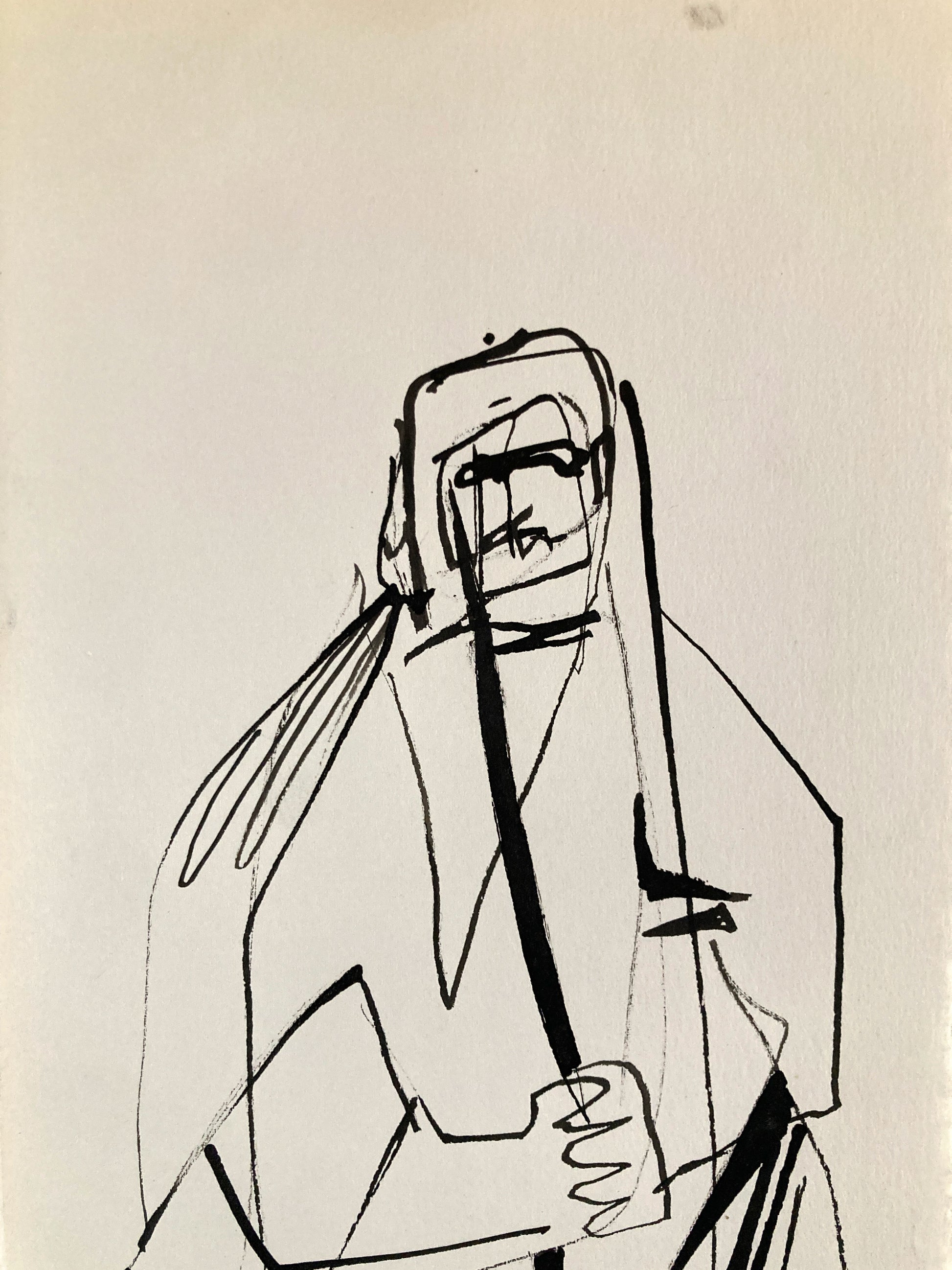 Original Artwork by the Disney Legend, Walt Peregoy (1970s) - Original Pen and Ink Sketche. For sale on FLIP Gallery