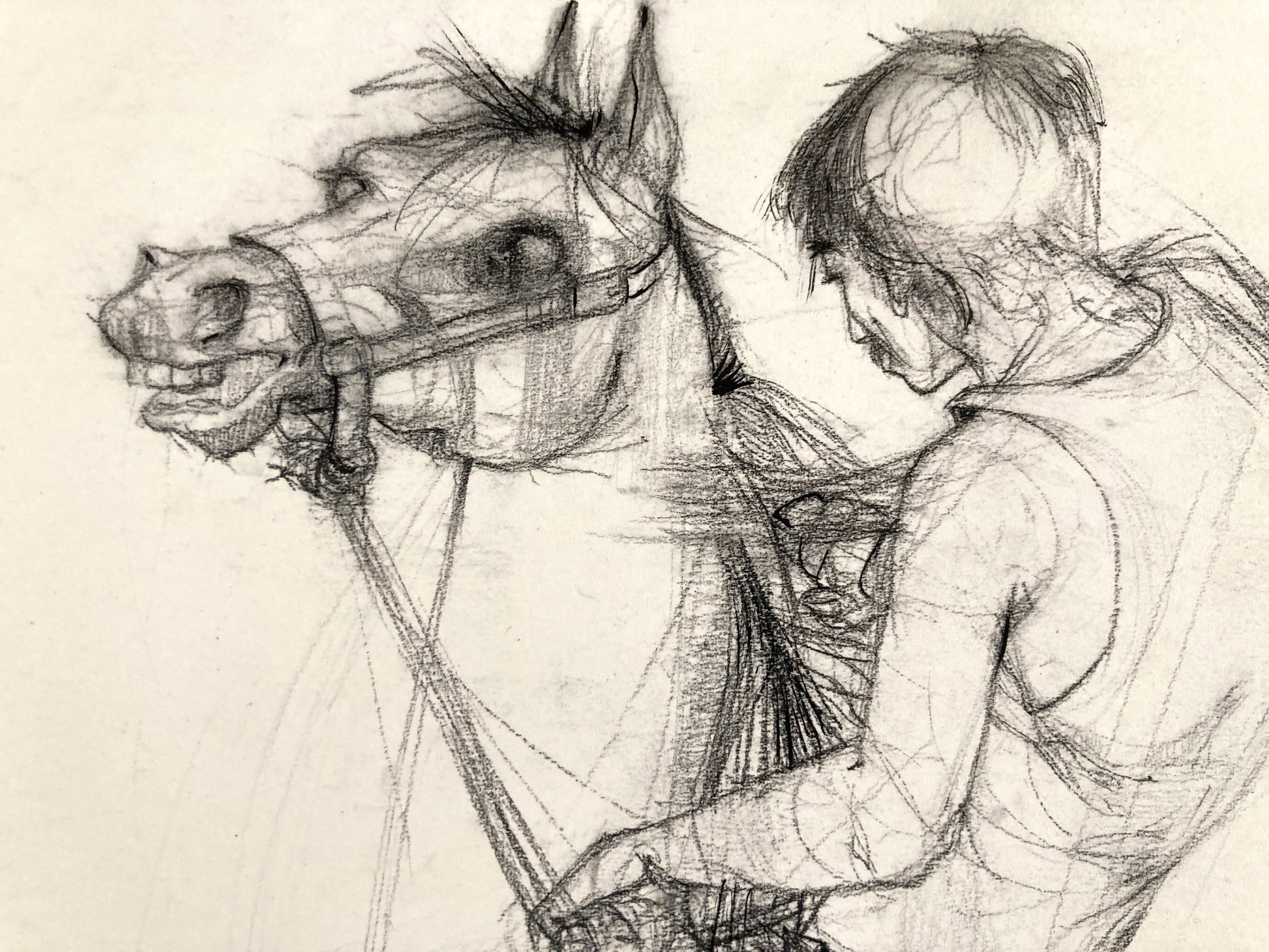 Original Artwork by the Disney Legend, Walt Peregoy (1970s) - Original Graphite Illustrations. For sale on FLIP Gallery