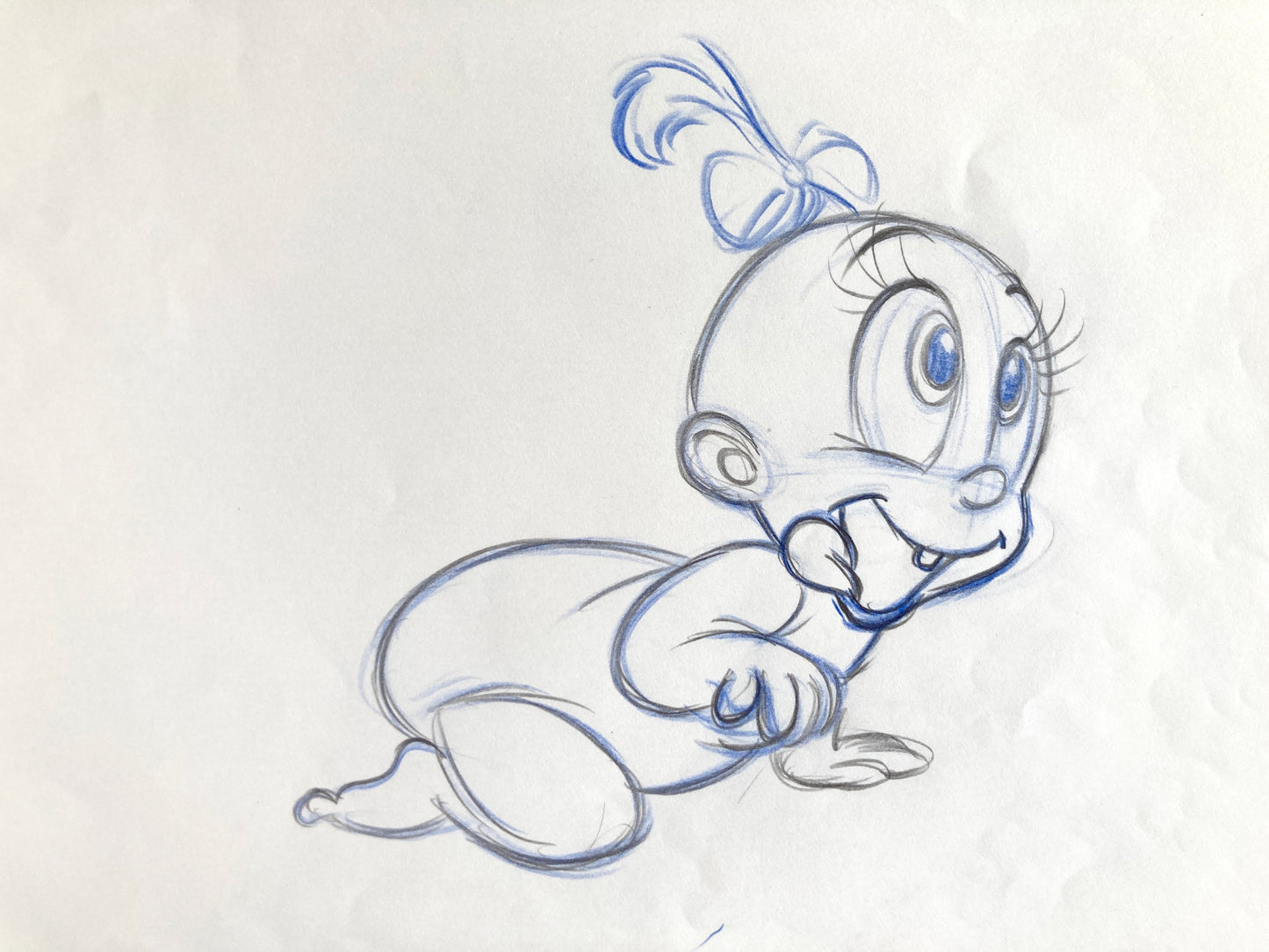 Who Framed Roger Rabbit - Baby Herman Original Production Used Animation Drawing (Walt Disney/Amblin, 1989). For sale on FLIP Gallery