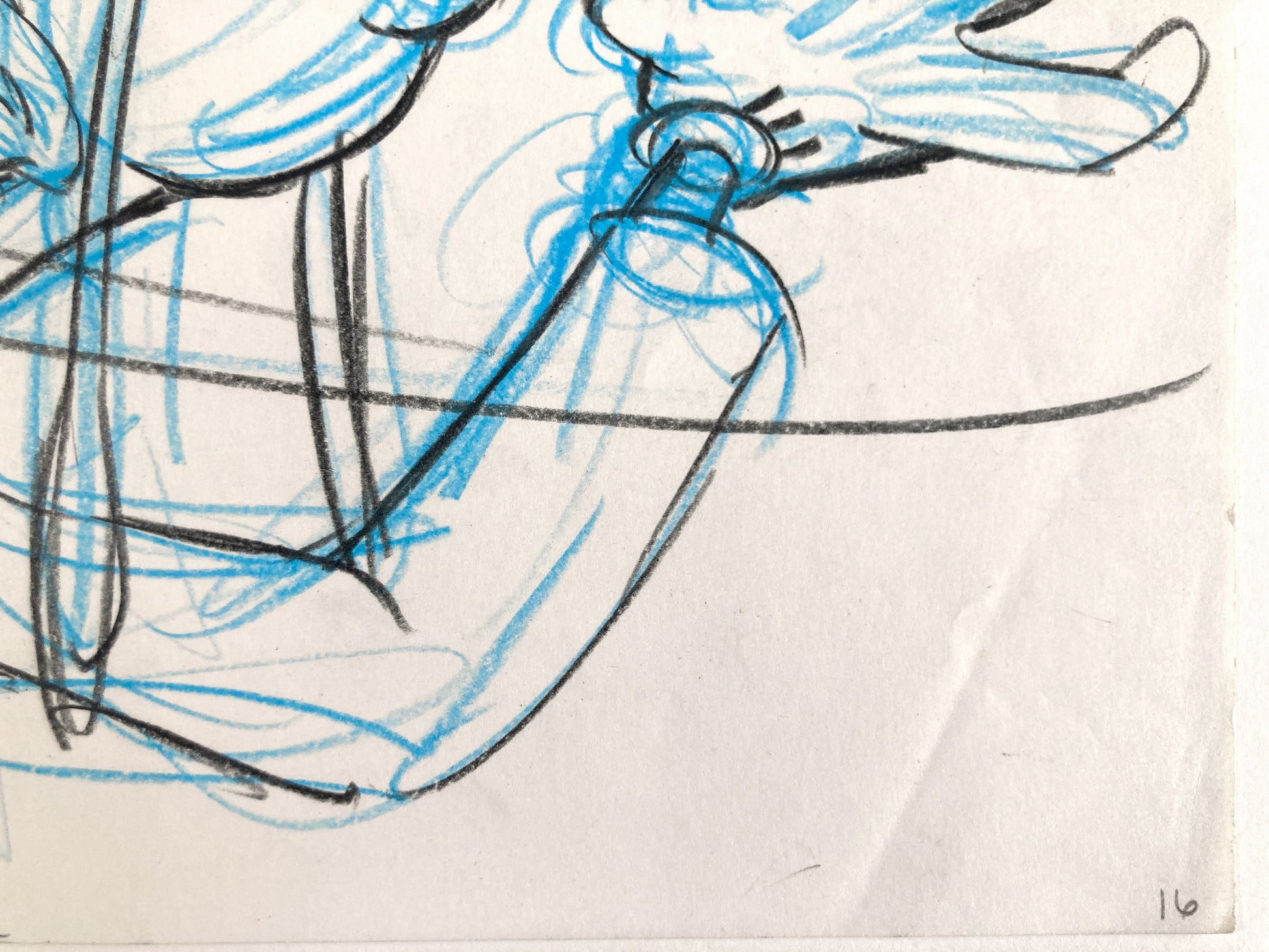 Who Framed Roger Rabbit : Goofy, Donald Duck, and Spike the Bee - Original Storyboard for Deleted Scene by Mark Kausler (Walt Disney/Amblin, 1988). For sale on FLIP Gallery