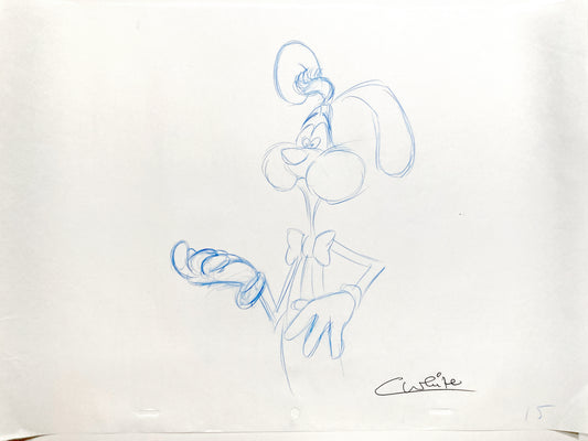Who Framed Roger Rabbit : Original Production Animation Drawing - Signed (Walt Disney/Amblin, 1988). For sale on FLIP Gallery
