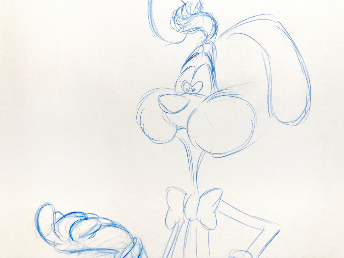 ROGER RABBIT : Original Animation Rough Drawing - Signed (Walt Disney ...